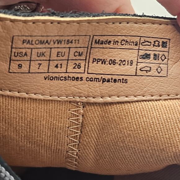 Vionic Black Suede Paloma Wedge Bootie Ankle Boots Women's Size 9 - Picture 6 of 10